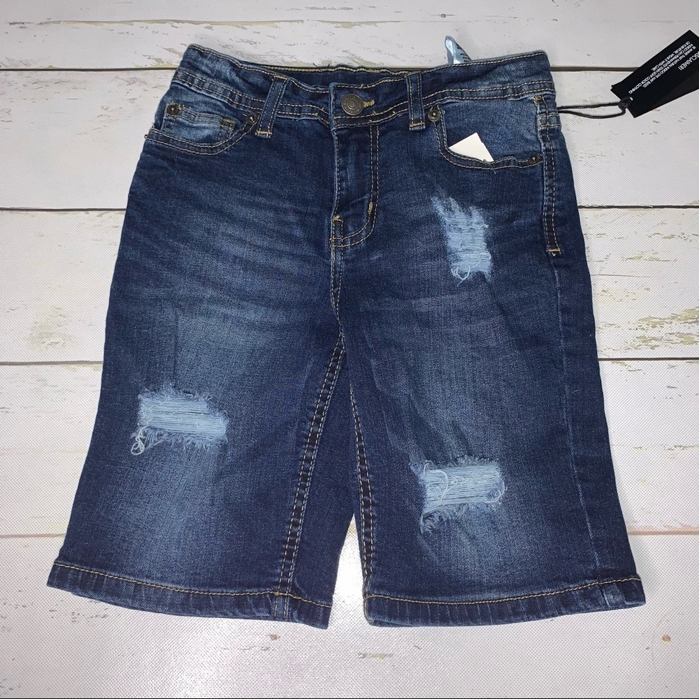 Buffalo Parker Slim Fit Torn Denim Shorts NWT